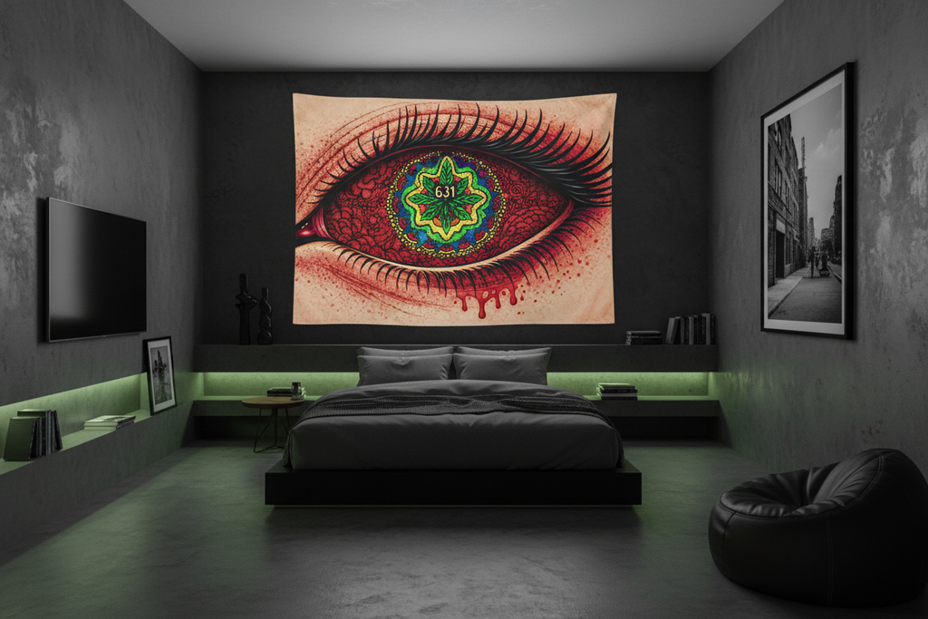 631 All Seeing Eye Tapestry Room Shot