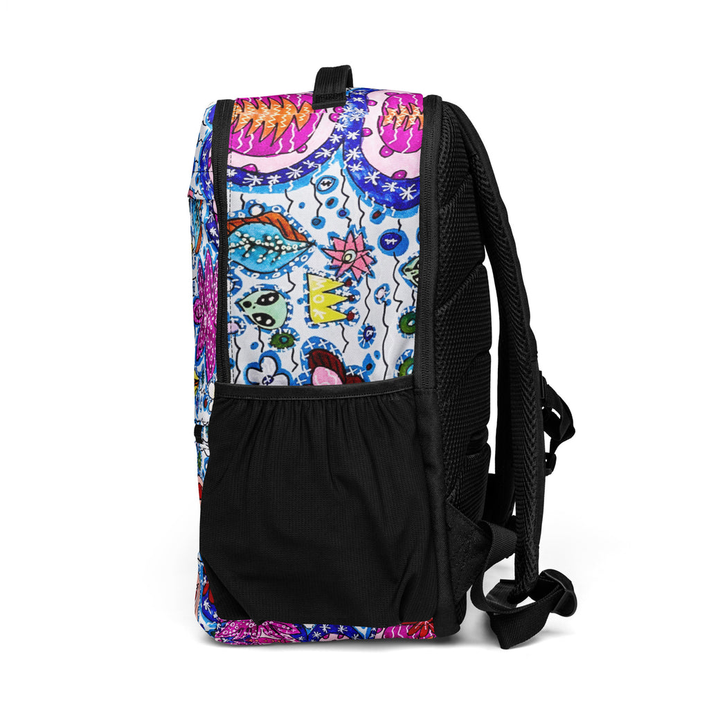 Yuh and MI Utility Backpack - back view showing padded shoulder straps
