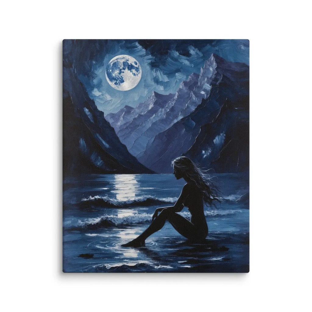 black lagoon canvas print with vivid colors and striking contrast, high-quality wall art for home or gallery display