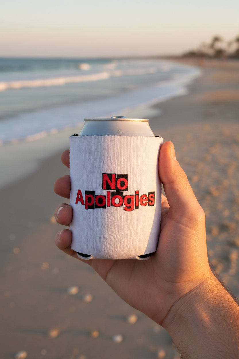 Can cooler at beach