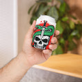 skull and dagger graphic can cooler