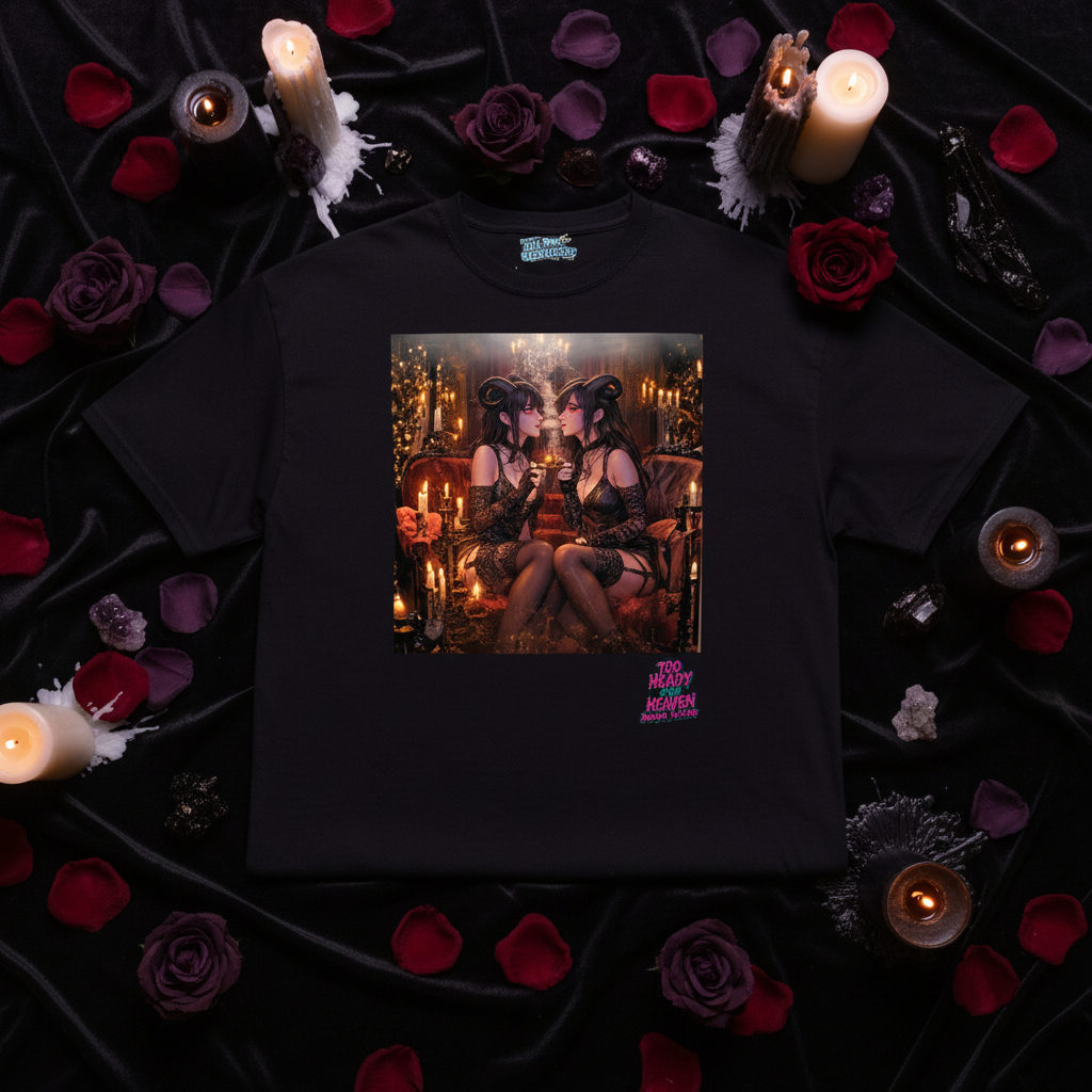 Candlelit Temptation Tee Flat Lay