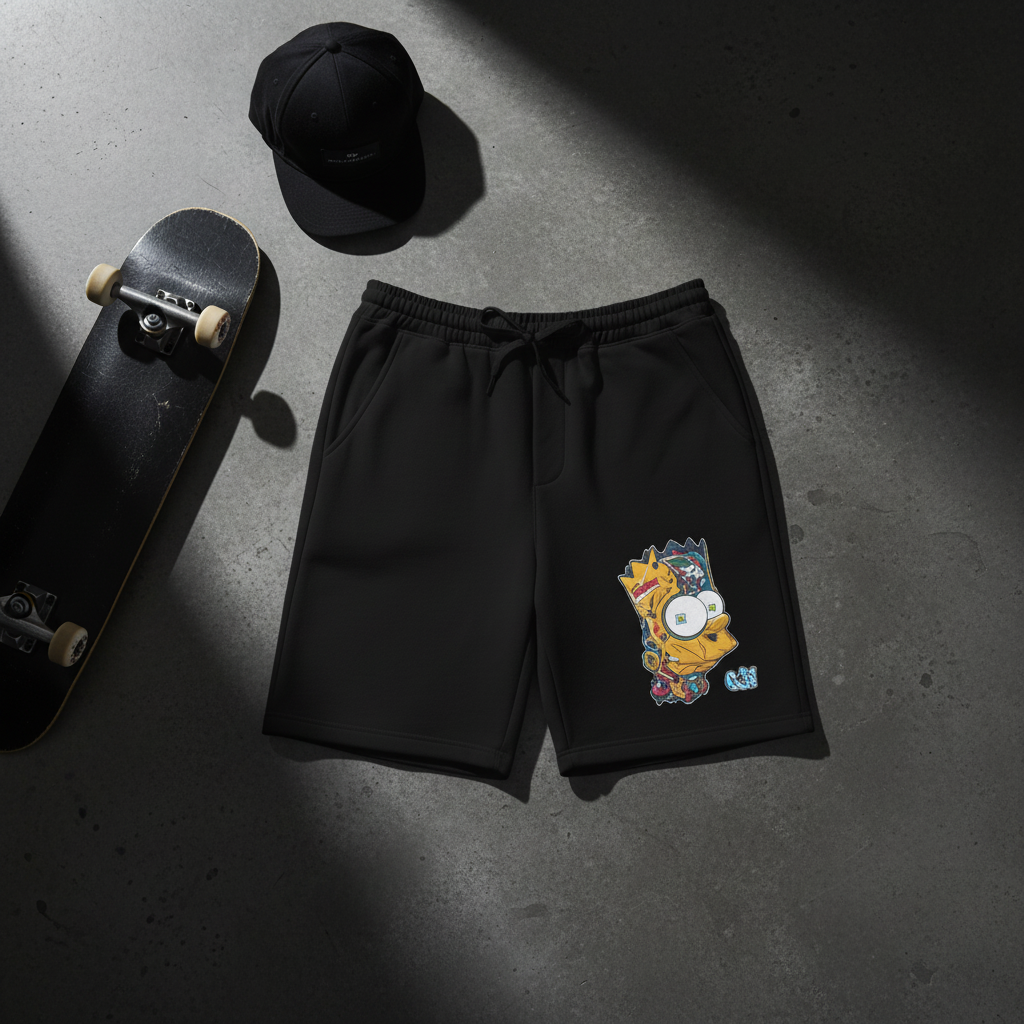 Cyber Rebel Shorts Flat Lay