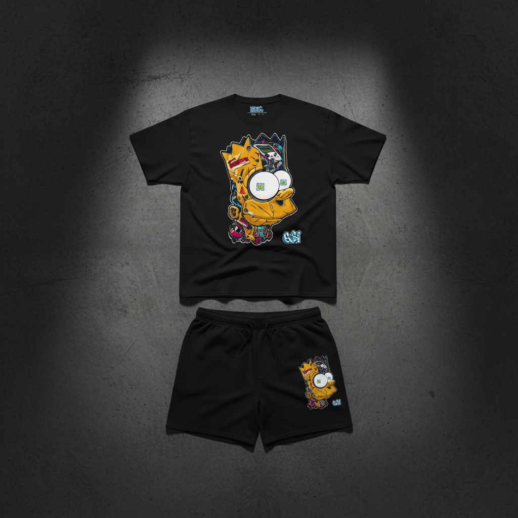 Cyber Rebel Tee Flat Lay