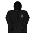 631 Gallery × Champion packable jacket in black with Heartbreak Bear embroidery, lightweight streetwear