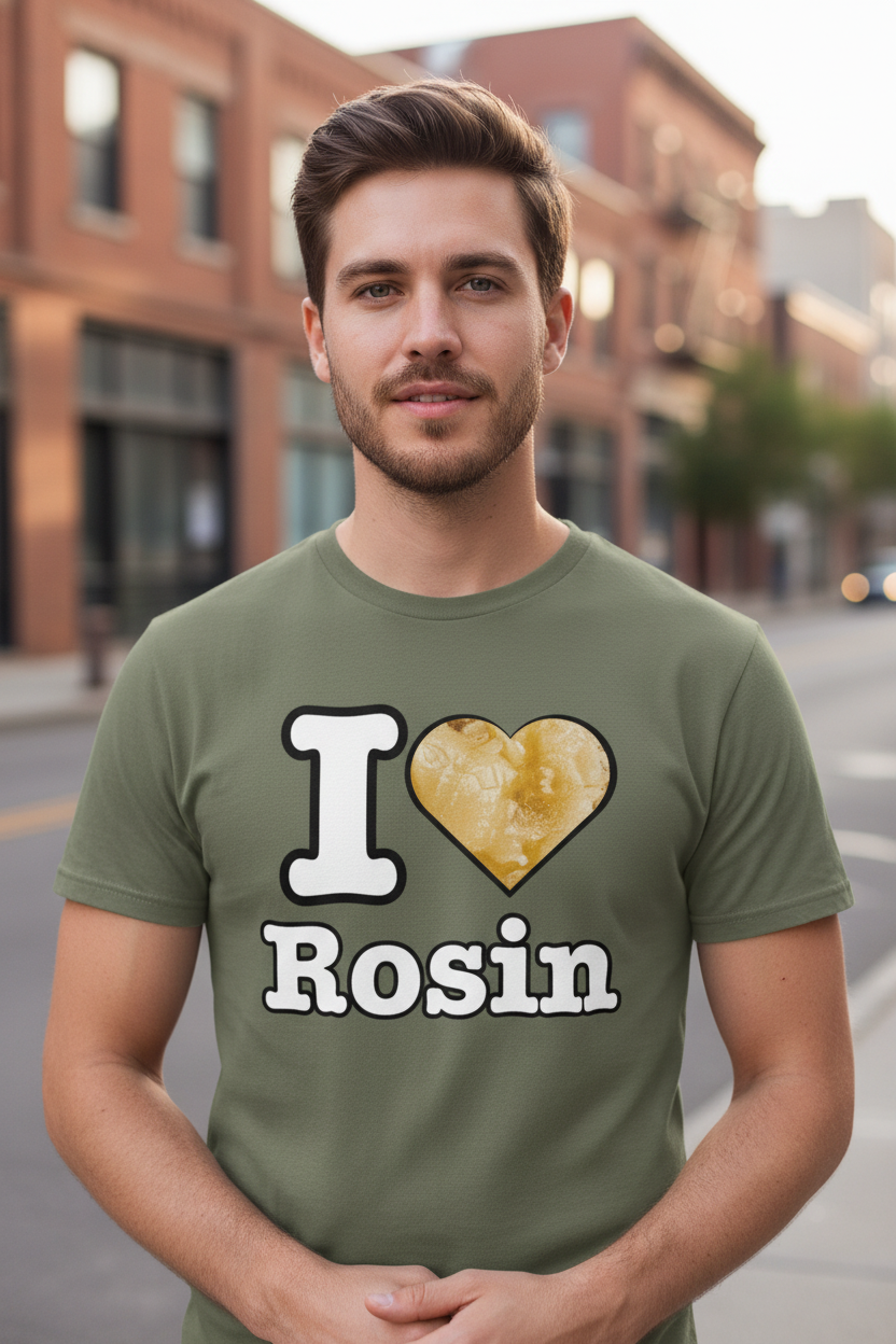 I Love Rosin Tee Close-Up