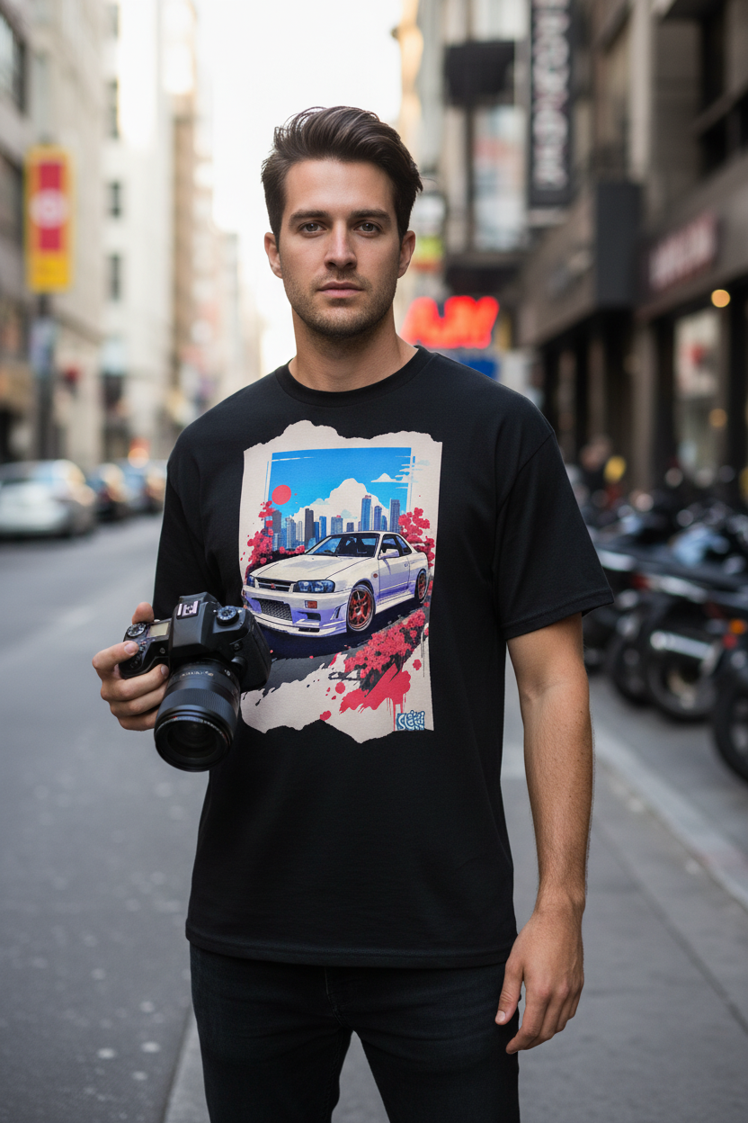 JDM Street Culture Tee Close-Up