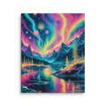 Lucid Lights canvas art with a surreal aurora sky, vibrant colors, and hypnotic energy, perfect for adding a dreamy touch to your space.

