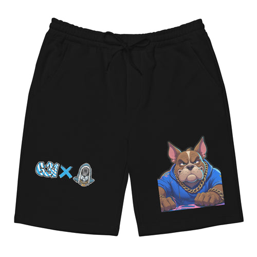 Big Dawgs X 631 men's fleece shorts in black, cotton blend relaxed fit streetwear