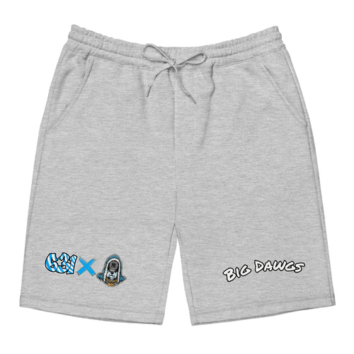 Big Dawgs MC X 631 Gallery men's fleece shorts with collab branding, elastic waistband, and relaxed fit