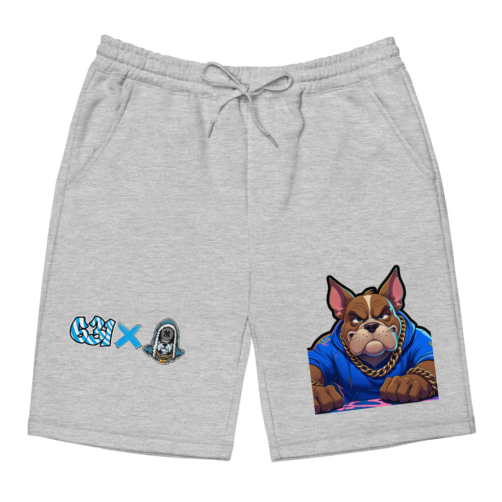 Big Dawgs X 631 men's fleece shorts in heather grey, jersey-lined pockets casual shorts