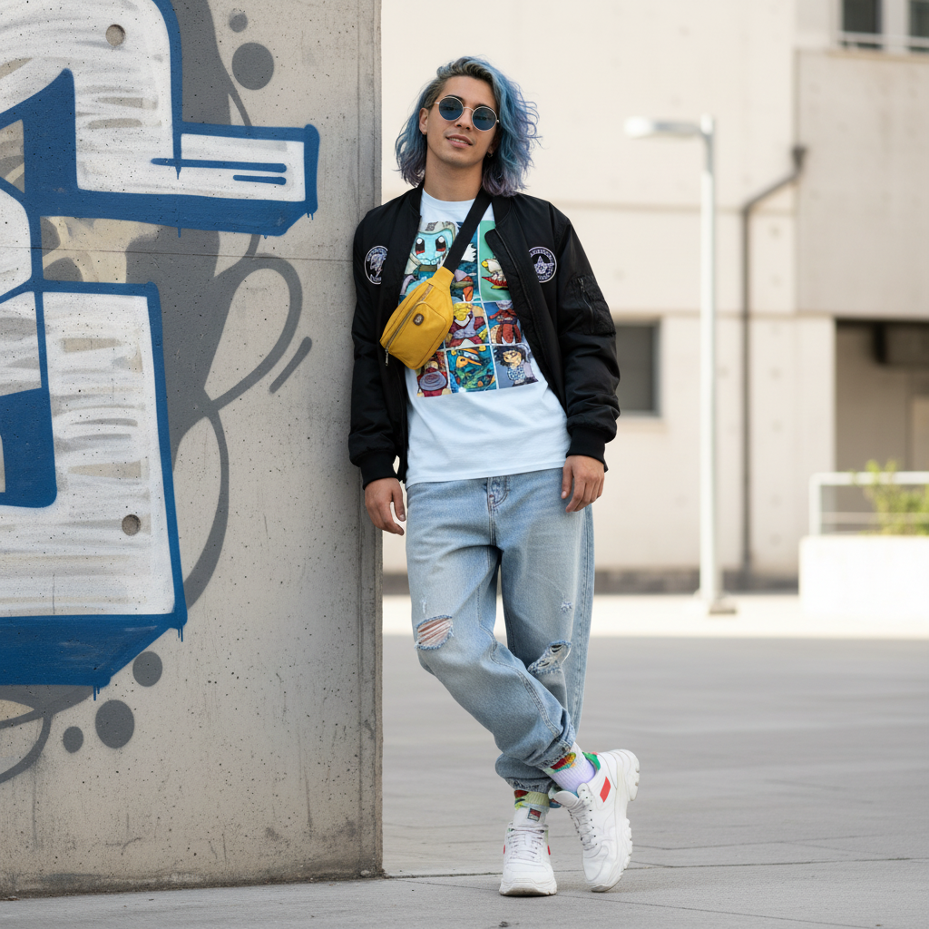 Pop Art Comic Panel Tee Full Look
