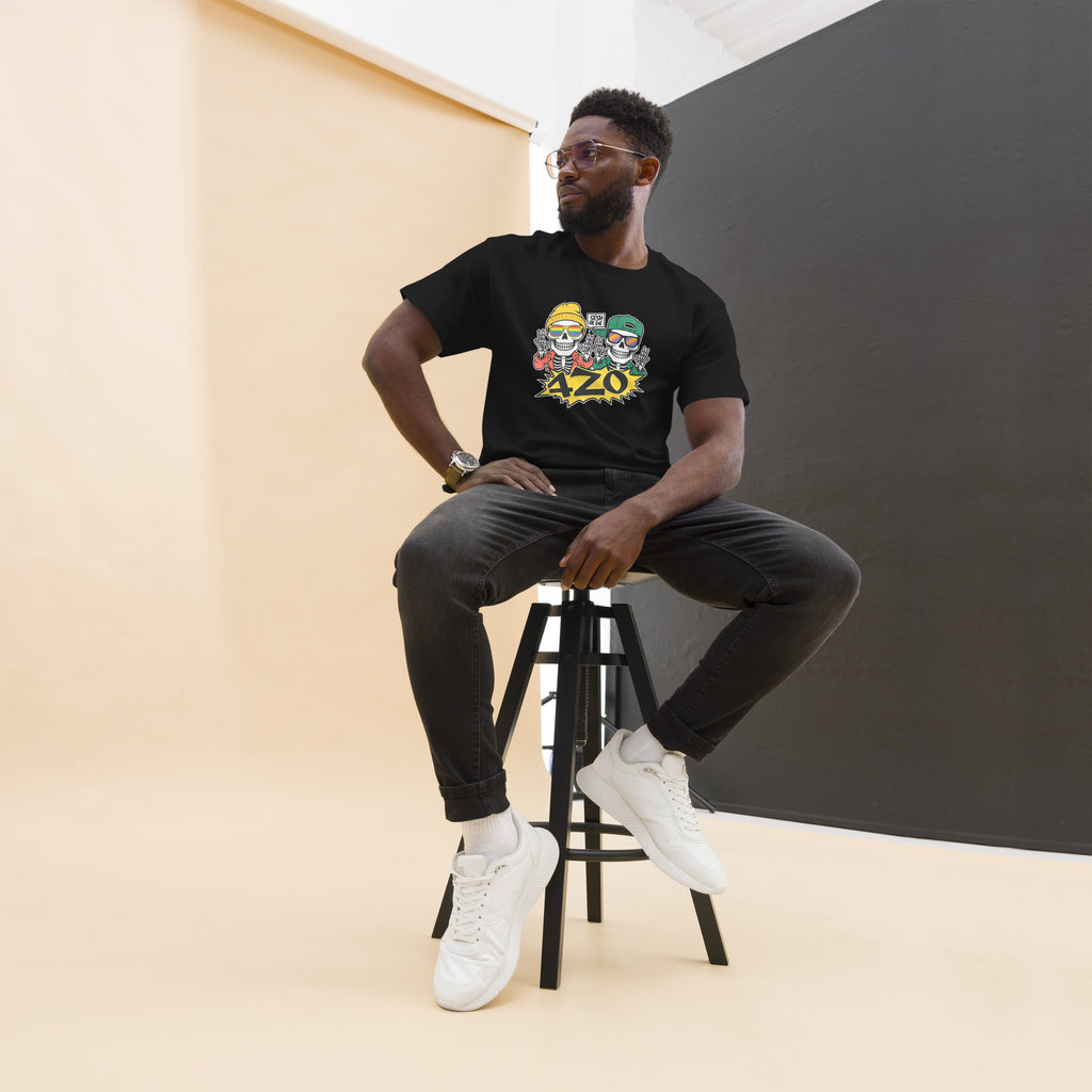Sesh or Die Tee with a bold skeleton graphic, designed for those who live unapologetically and embrace 420 culture in streetwear style.