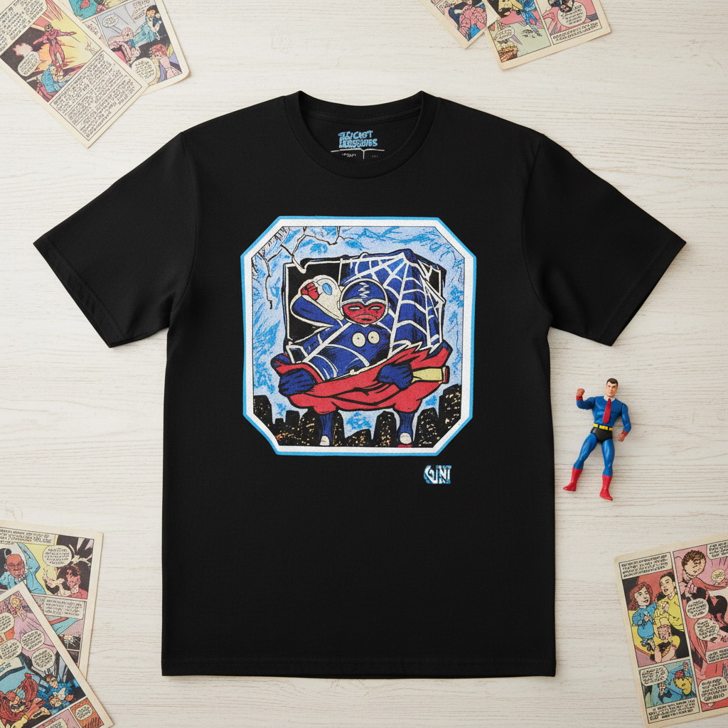 Spider Sponge Remix Tee Flat Lay