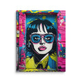 Fierce Street Scholar canvas art with beauty and sharp edge design, showcasing unapologetic style and vibrant energy, perfect for any space.