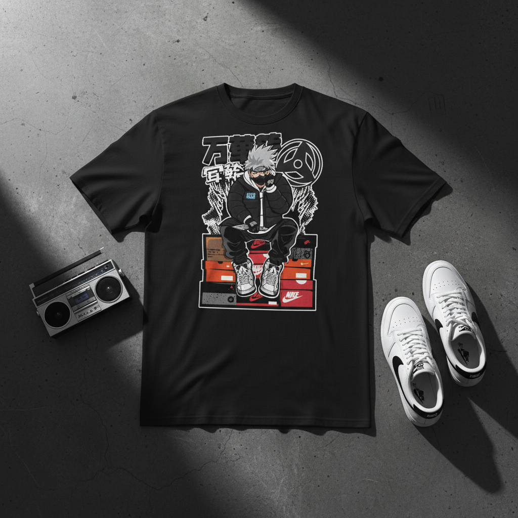Street Shinobi Tee Flat Lay