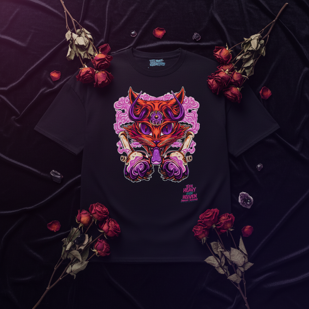 Third Eye Fox Tee Flat Lay