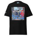 Black t-shirt with 'Bark of the East' graphic design featuring cartoon characters.