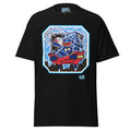 Spider Sponge Remix Tee – Black graphic tee with SpongeBob Spider-Man mashup artwork, front view