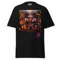 Candlelit Temptation Tee – Black graphic tee with gothic anime candlelit scene, Too Heady For Heaven x The 631 Gallery collab, front view