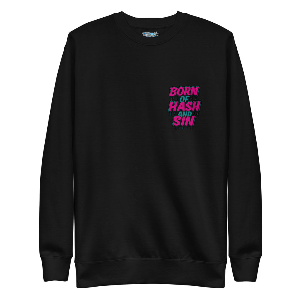 Too Heady X 631 Gallery Premium Sweatshirt in black - front view