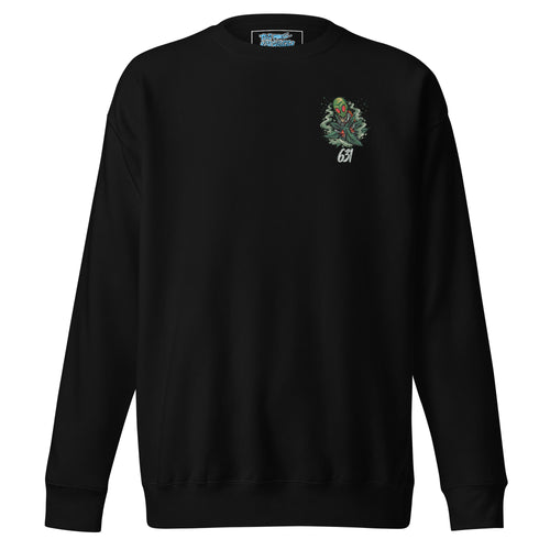 the 631 Gallery Long Sleeve Shirt in black - front view with premium print