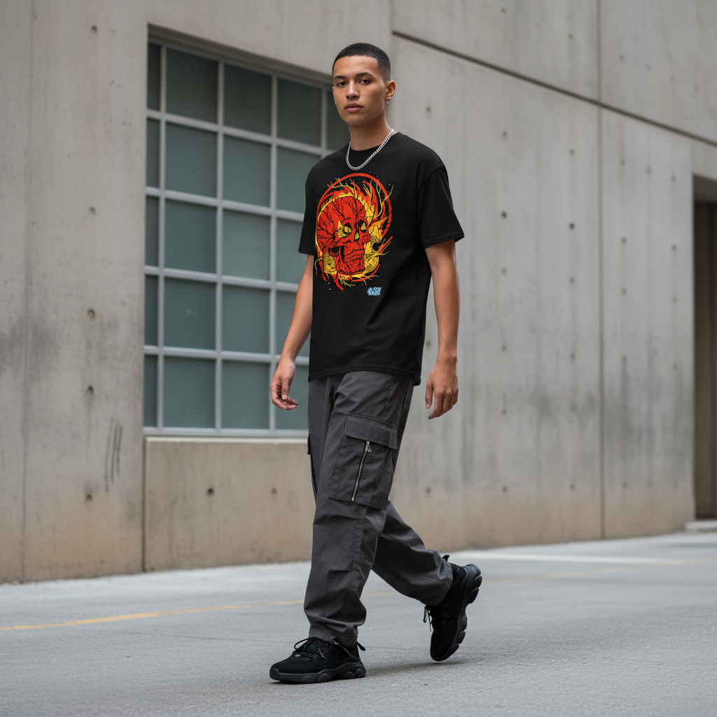 Wildfire Dragon Tee Full Look